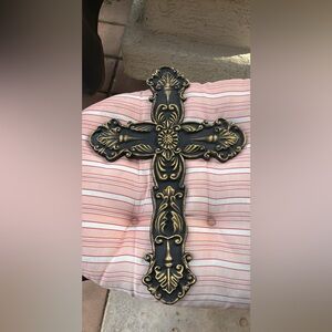 Gothic Gold Large Cast Iron Cross